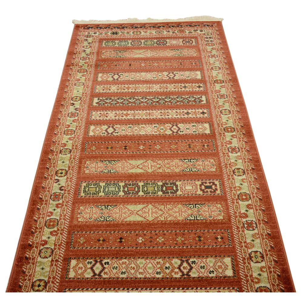 Pasadena Fars Rug, Rust Red (2' 7 x 10' 0). Picture 6