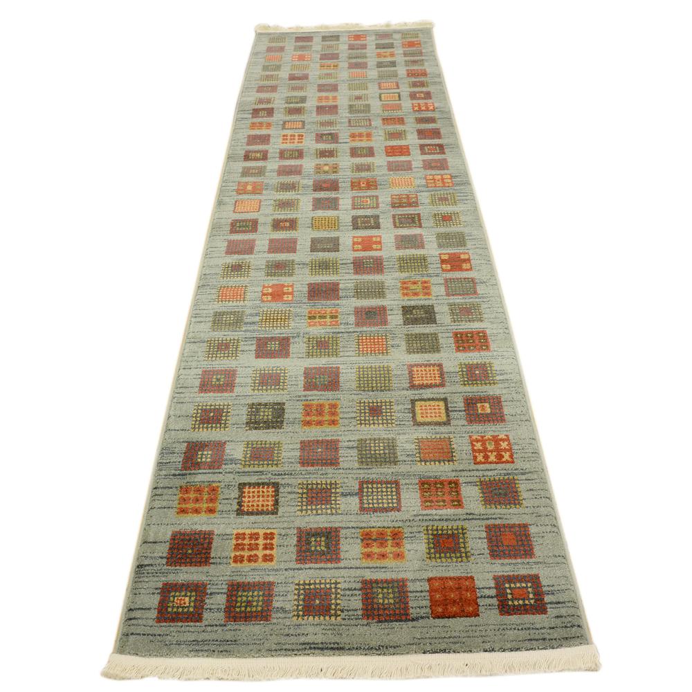Manchester Fars Rug, Light Blue (2' 7 x 10' 0). Picture 4