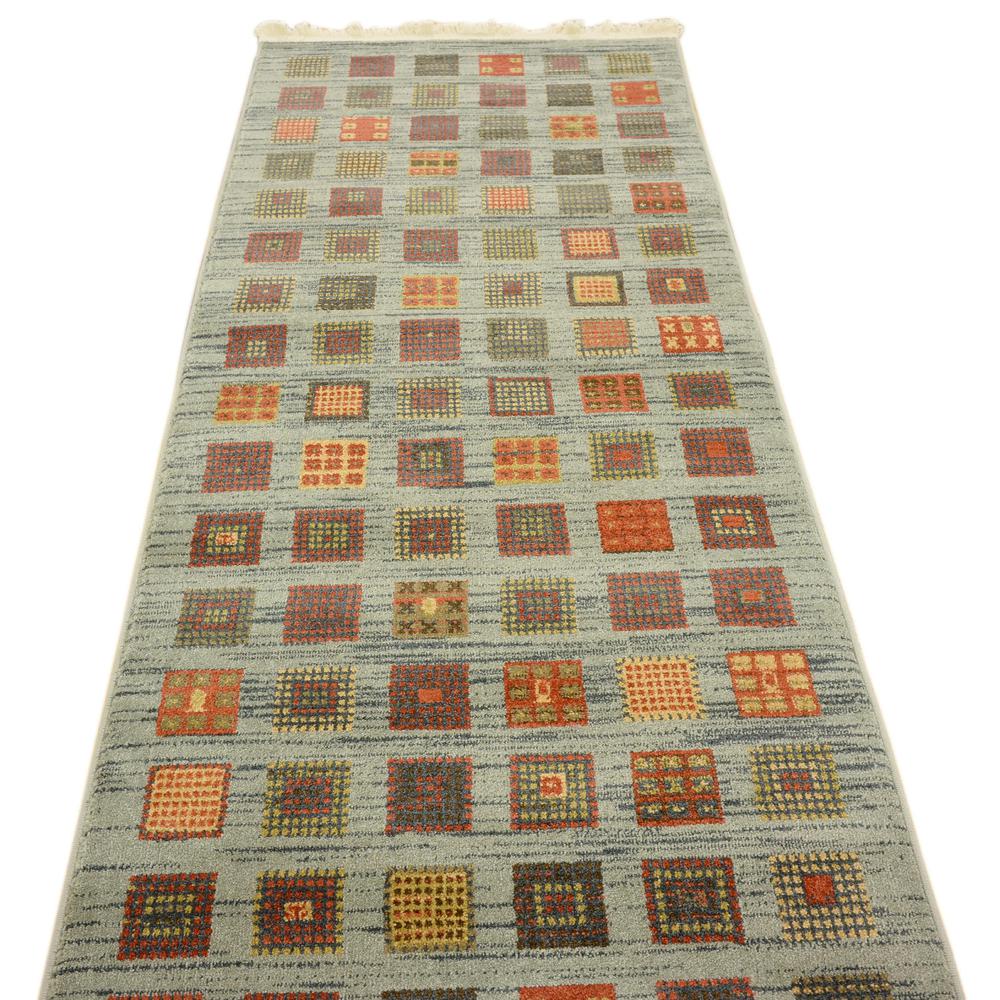 Manchester Fars Rug, Light Blue (2' 7 x 10' 0). Picture 6