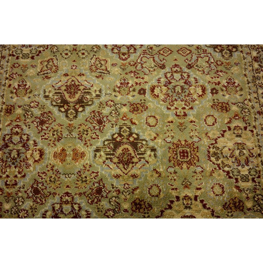 Colonial Voyage Rug, Light Green (4' 0 x 4' 0). Picture 4