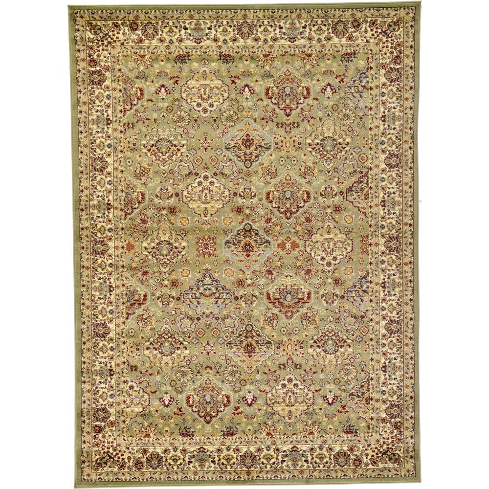 Colonial Voyage Rug, Light Green (7' 0 x 10' 0). Picture 1