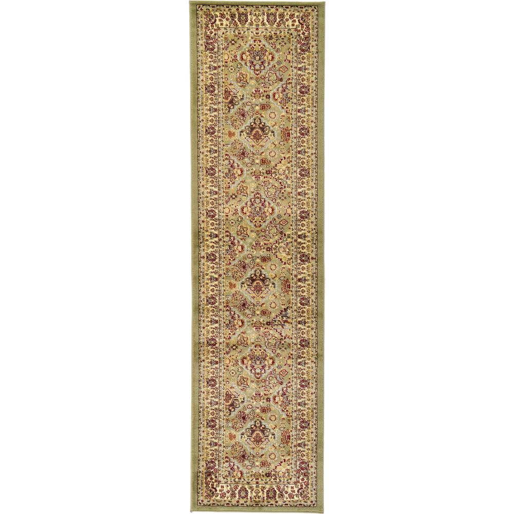 Colonial Voyage Rug, Light Green (2' 7 x 10' 0). Picture 1