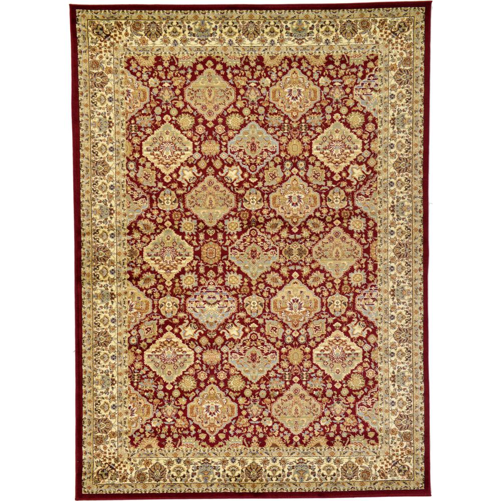 Colonial Voyage Rug, Red (7' 0 x 10' 0). Picture 1