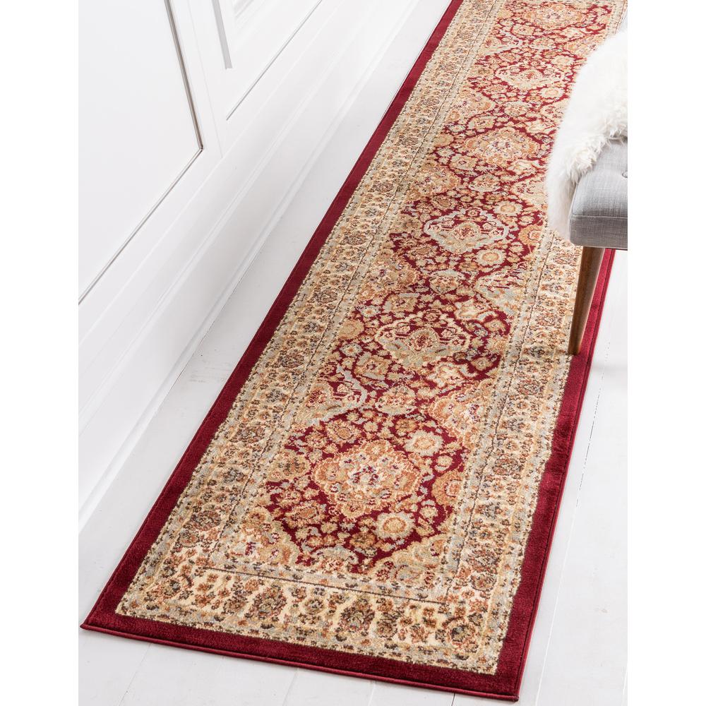Colonial Voyage Rug, Red (2' 7 x 10' 0). Picture 2