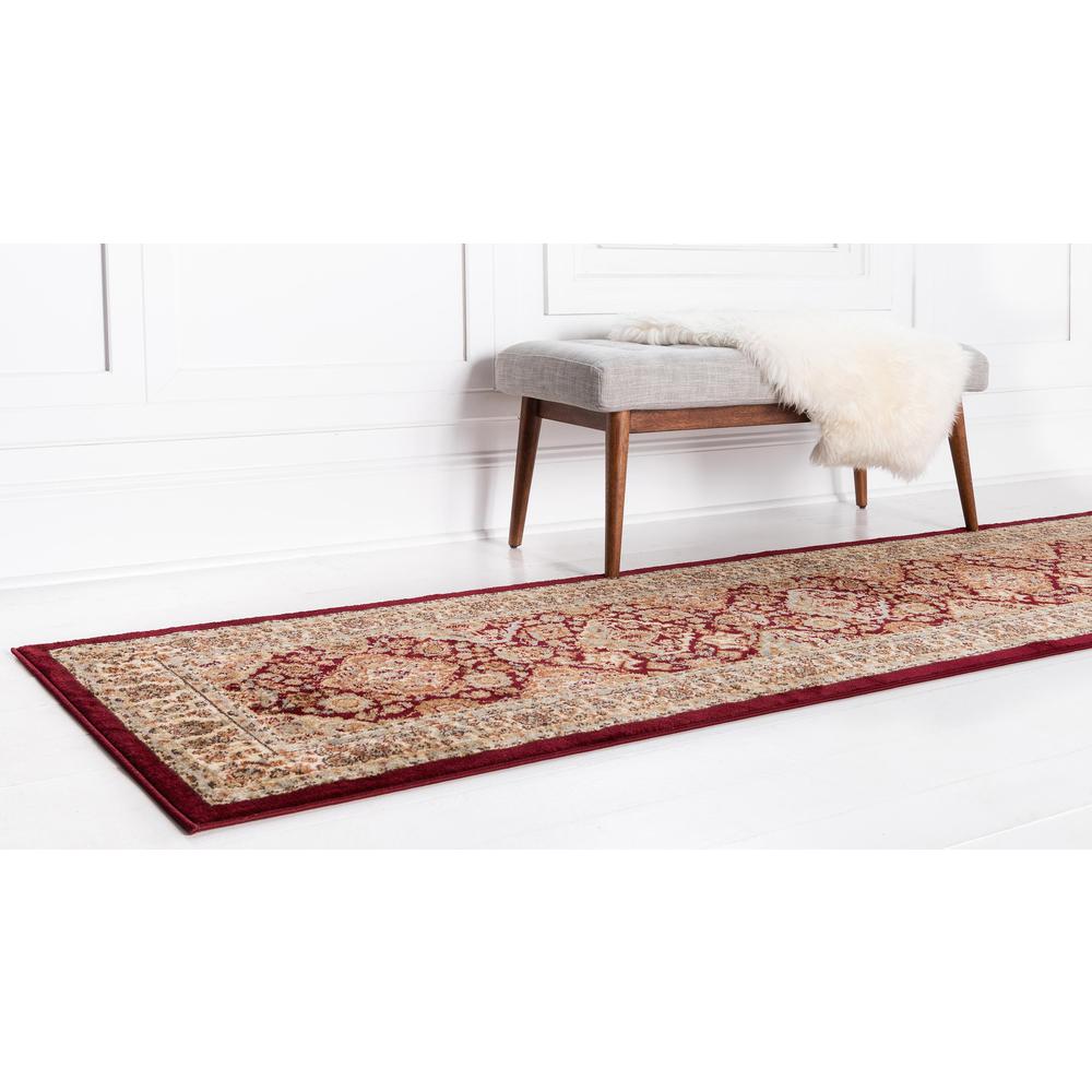 Colonial Voyage Rug, Red (2' 7 x 10' 0). Picture 3