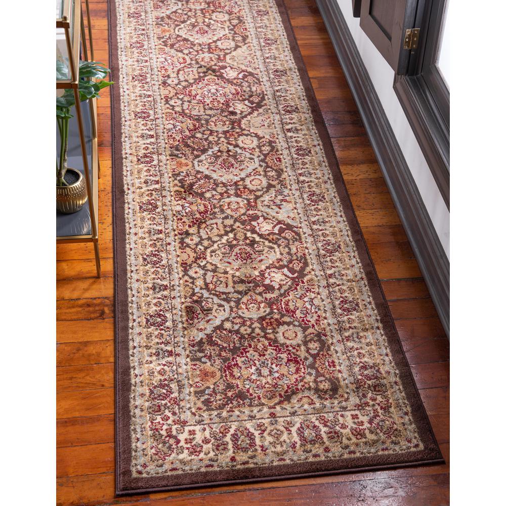 Colonial Voyage Rug, Brown (2' 7 x 10' 0). Picture 2