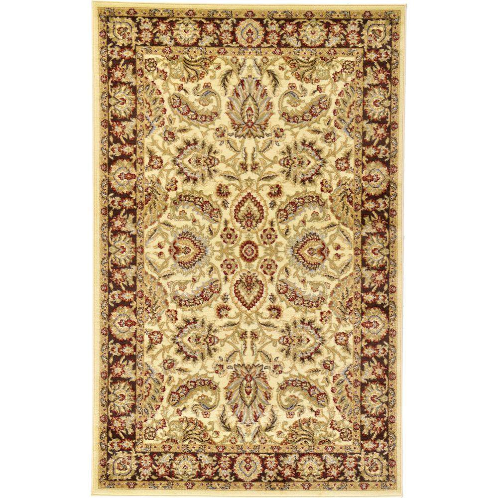 Asheville Voyage Rug, Ivory (5' 0 x 8' 0). Picture 1