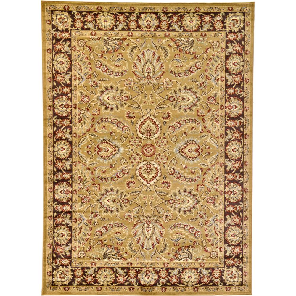 Asheville Voyage Rug, Gold/Brown (7' 0 x 10' 0). Picture 1