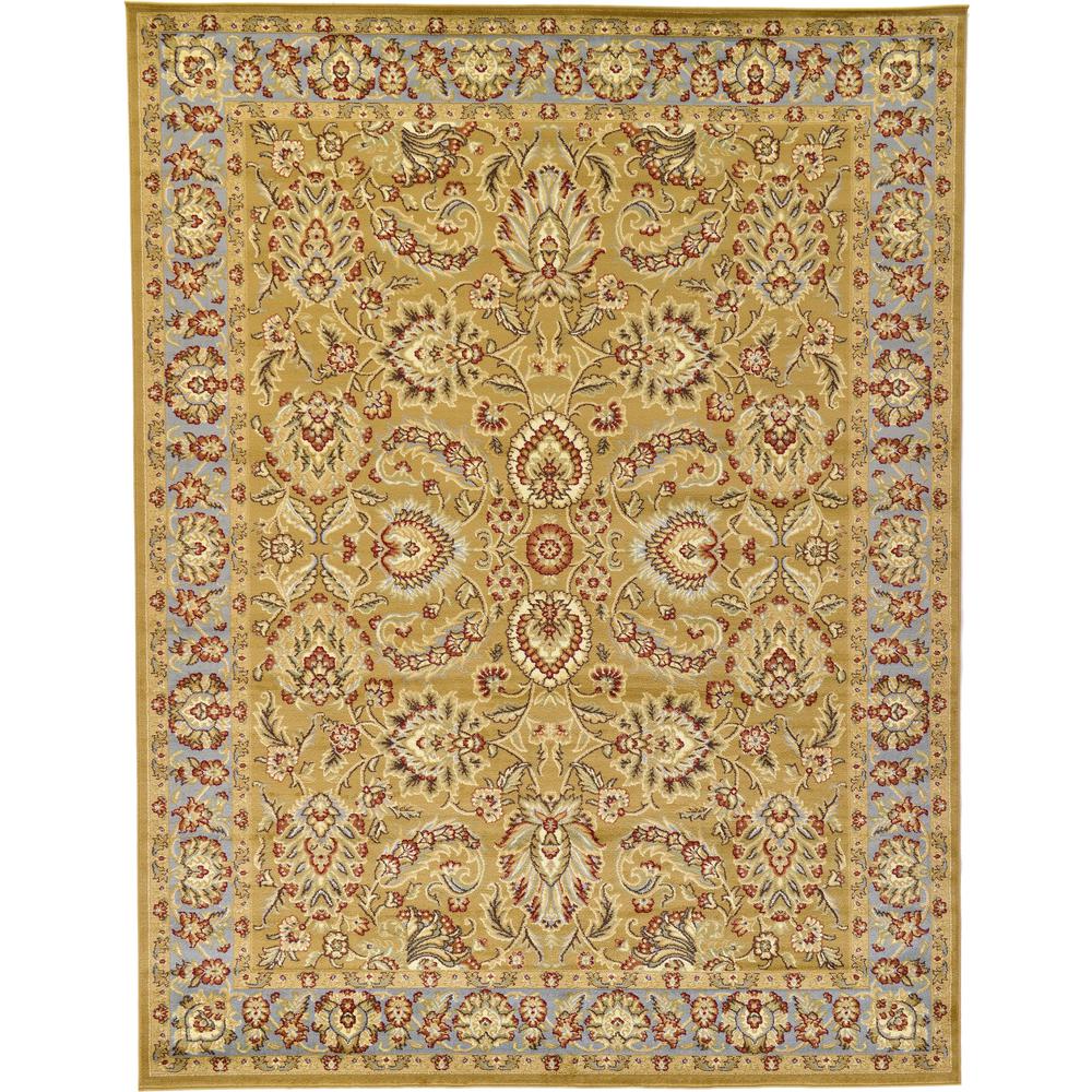 Asheville Voyage Rug, Gold/Ivory (9' 0 x 12' 0). Picture 1