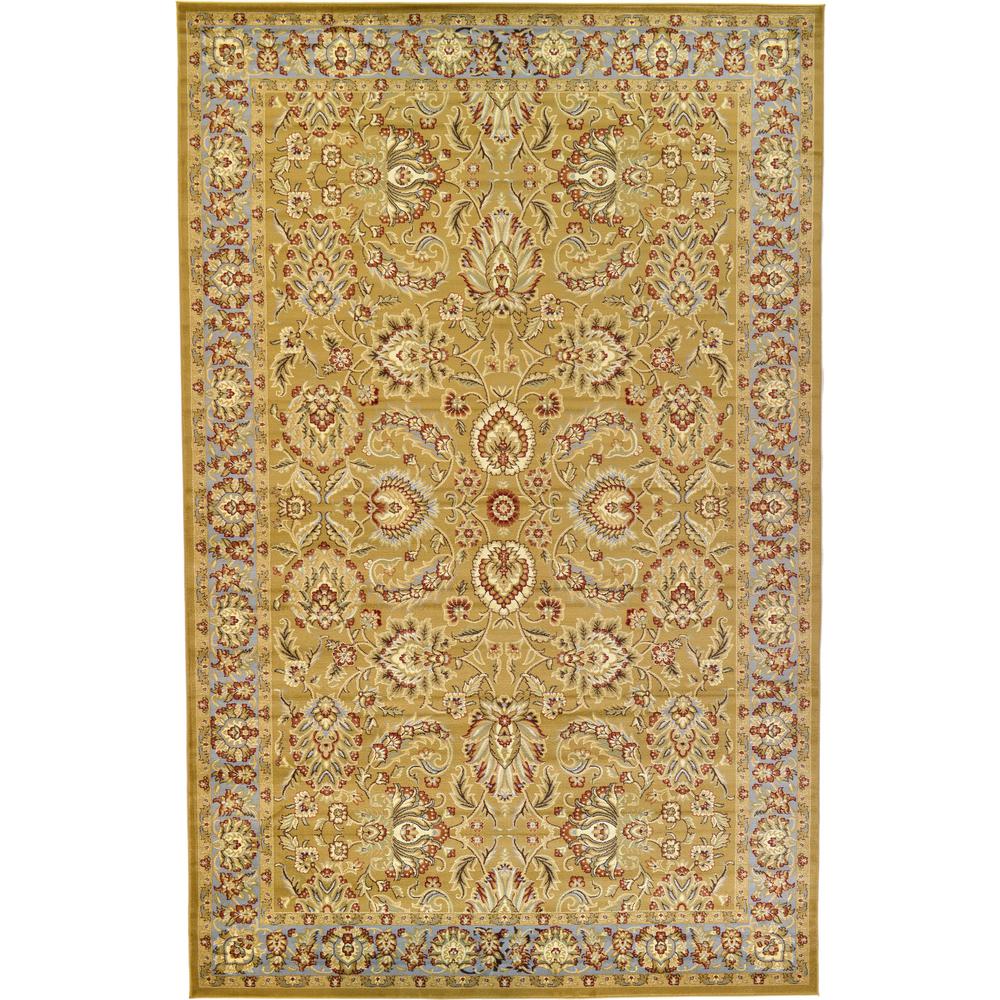 Asheville Voyage Rug, Gold/Ivory (10' 6 x 16' 5). Picture 1