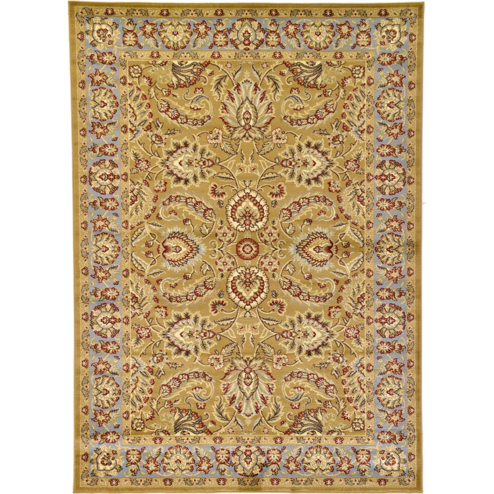 Asheville Voyage Rug, Gold/Ivory (7' 0 x 10' 0). Picture 1