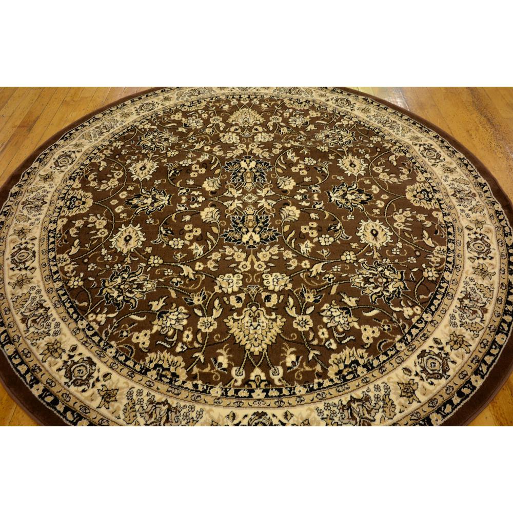 Washington Sialk Hill Rug, Brown (8' 0 x 8' 0). Picture 4