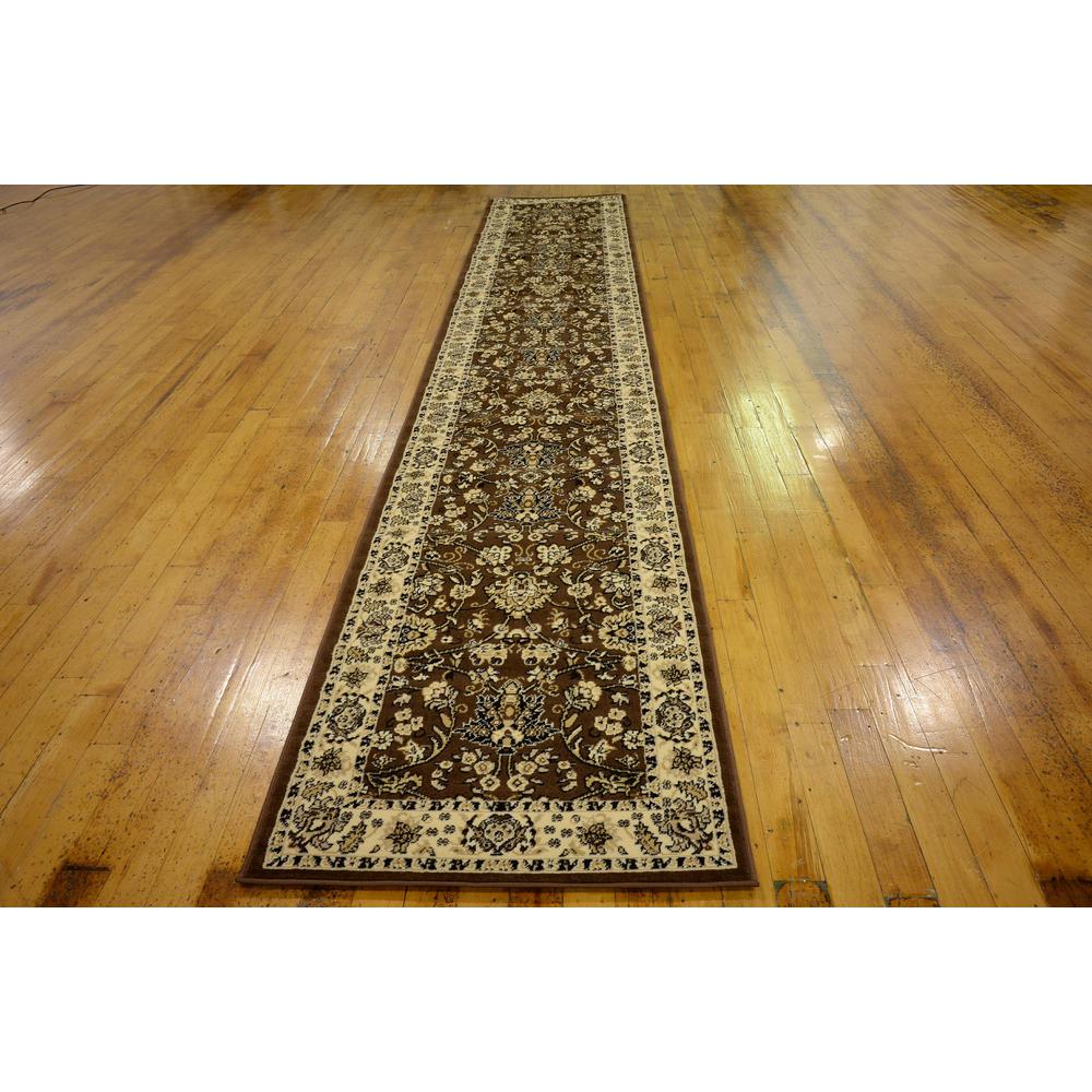 Washington Sialk Hill Rug, Brown (3' 0 x 16' 5). Picture 4