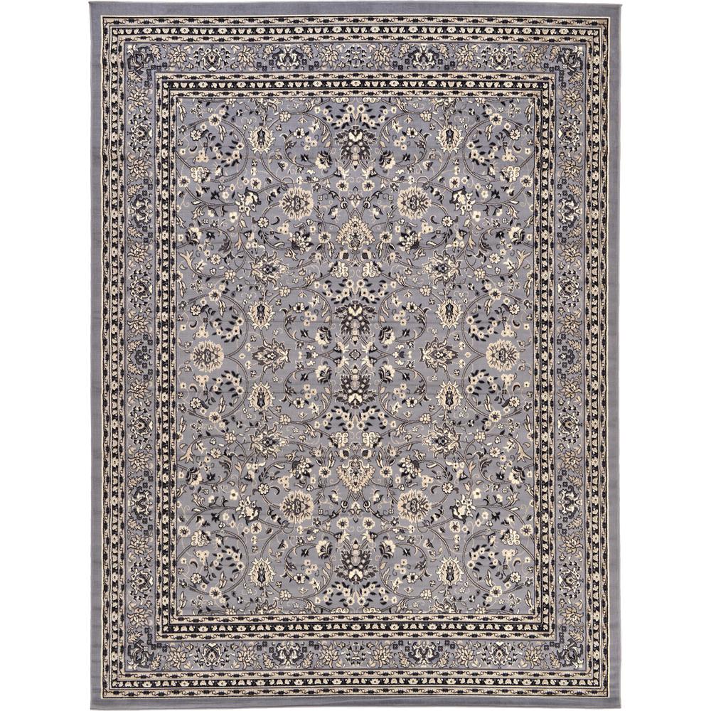 Washington Sialk Hill Rug, Gray (9' 10 x 13' 0). Picture 1