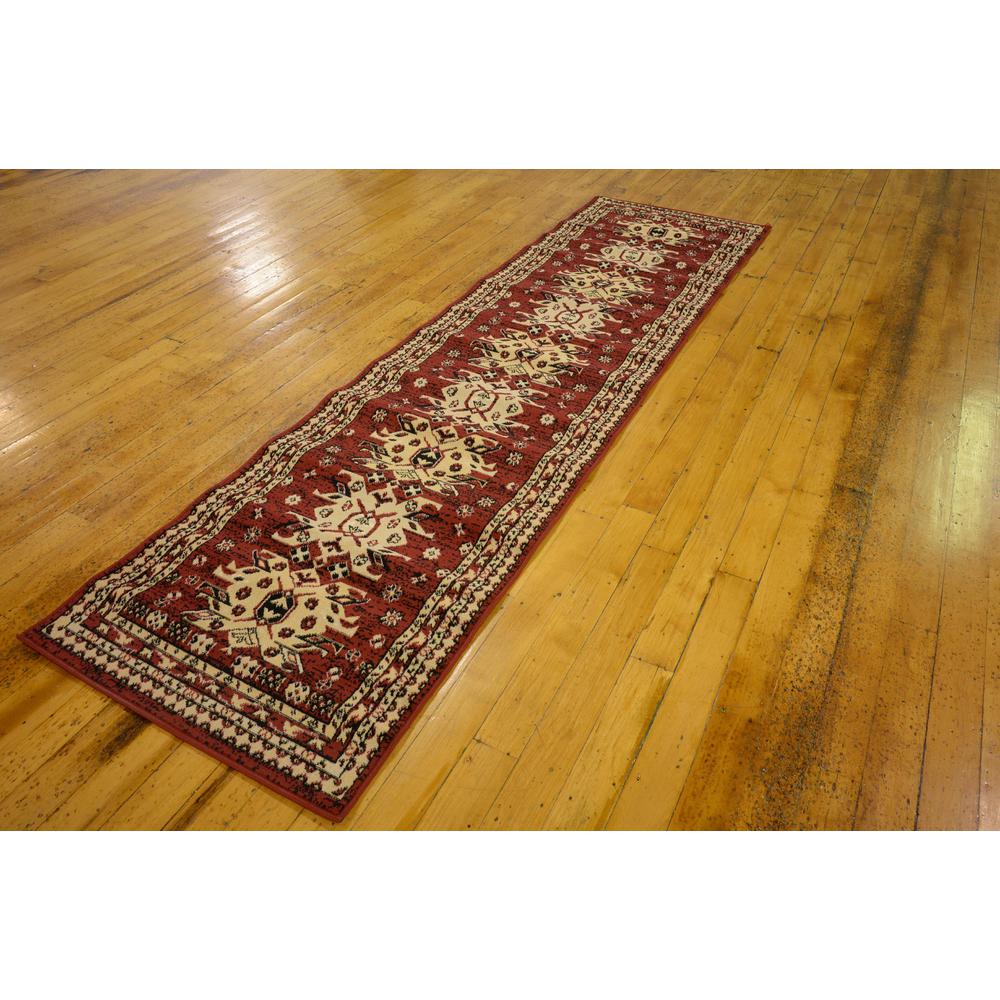 Taftan Oasis Rug, Red (2' 7 x 10' 0). Picture 3