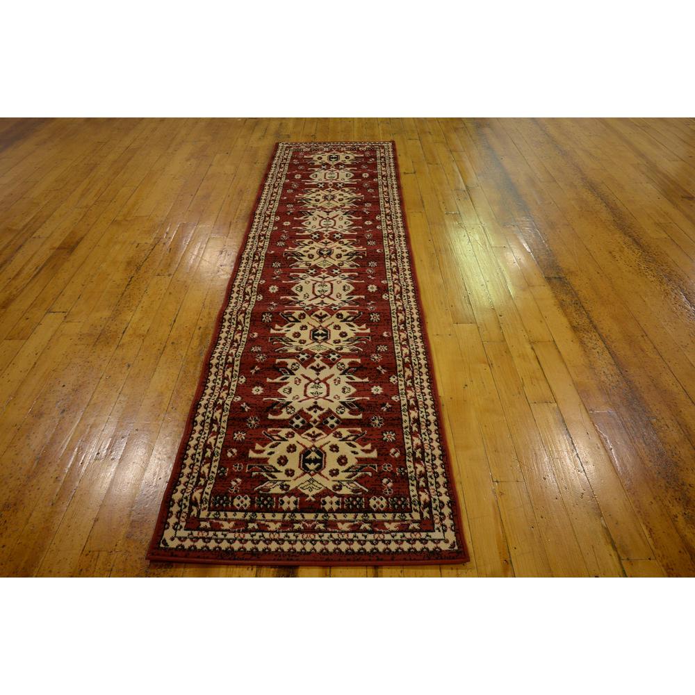 Taftan Oasis Rug, Red (2' 7 x 10' 0). Picture 4