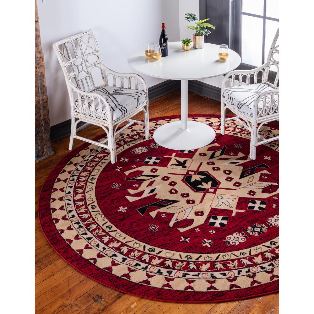 Taftan Oasis Rug, Red (8' 0 x 8' 0). Picture 2
