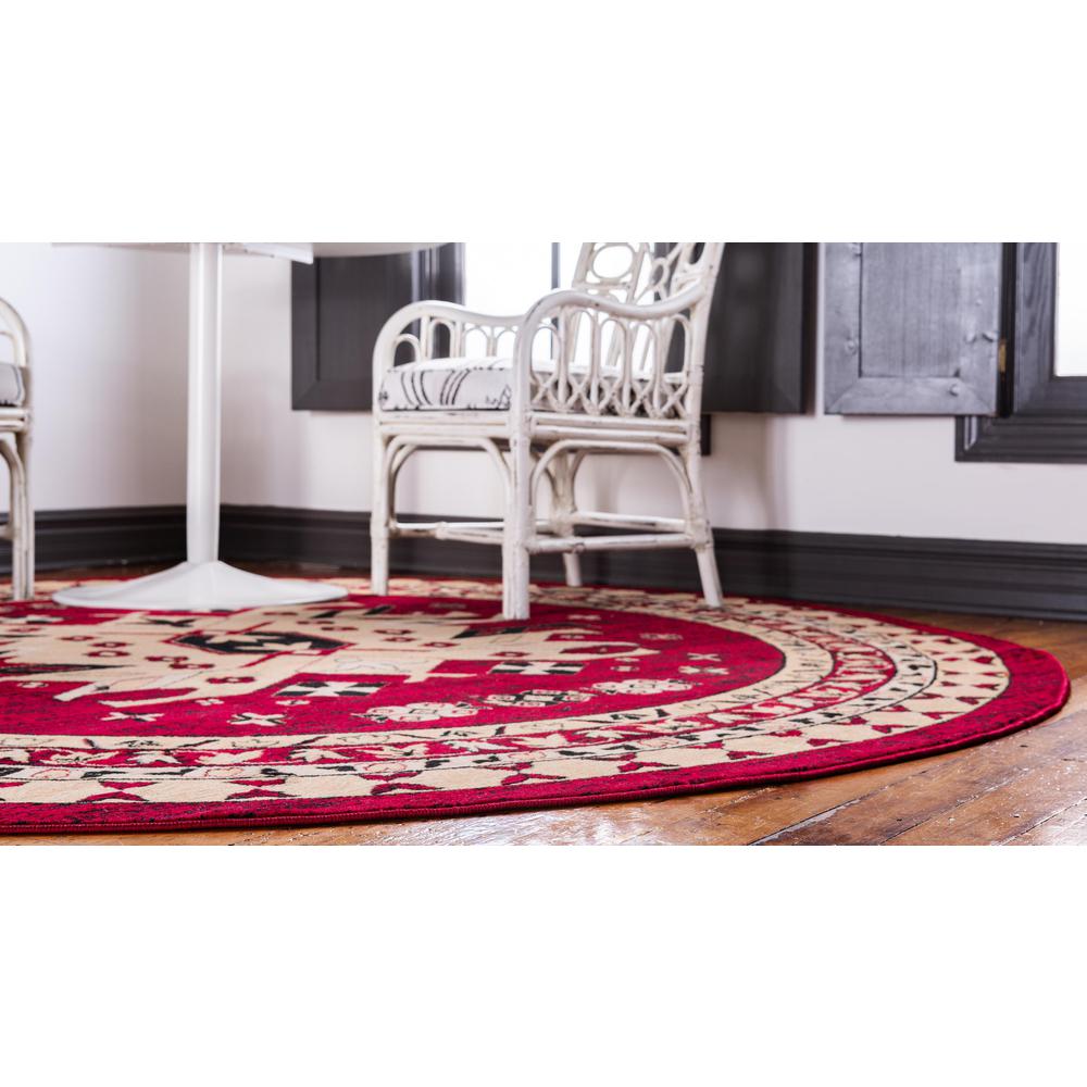 Taftan Oasis Rug, Red (8' 0 x 8' 0). Picture 4