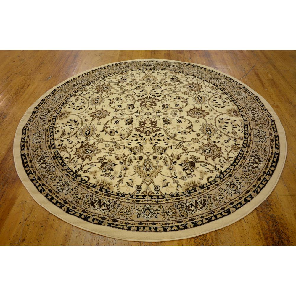 Washington Sialk Hill Rug, Ivory (8' 0 x 8' 0). Picture 3