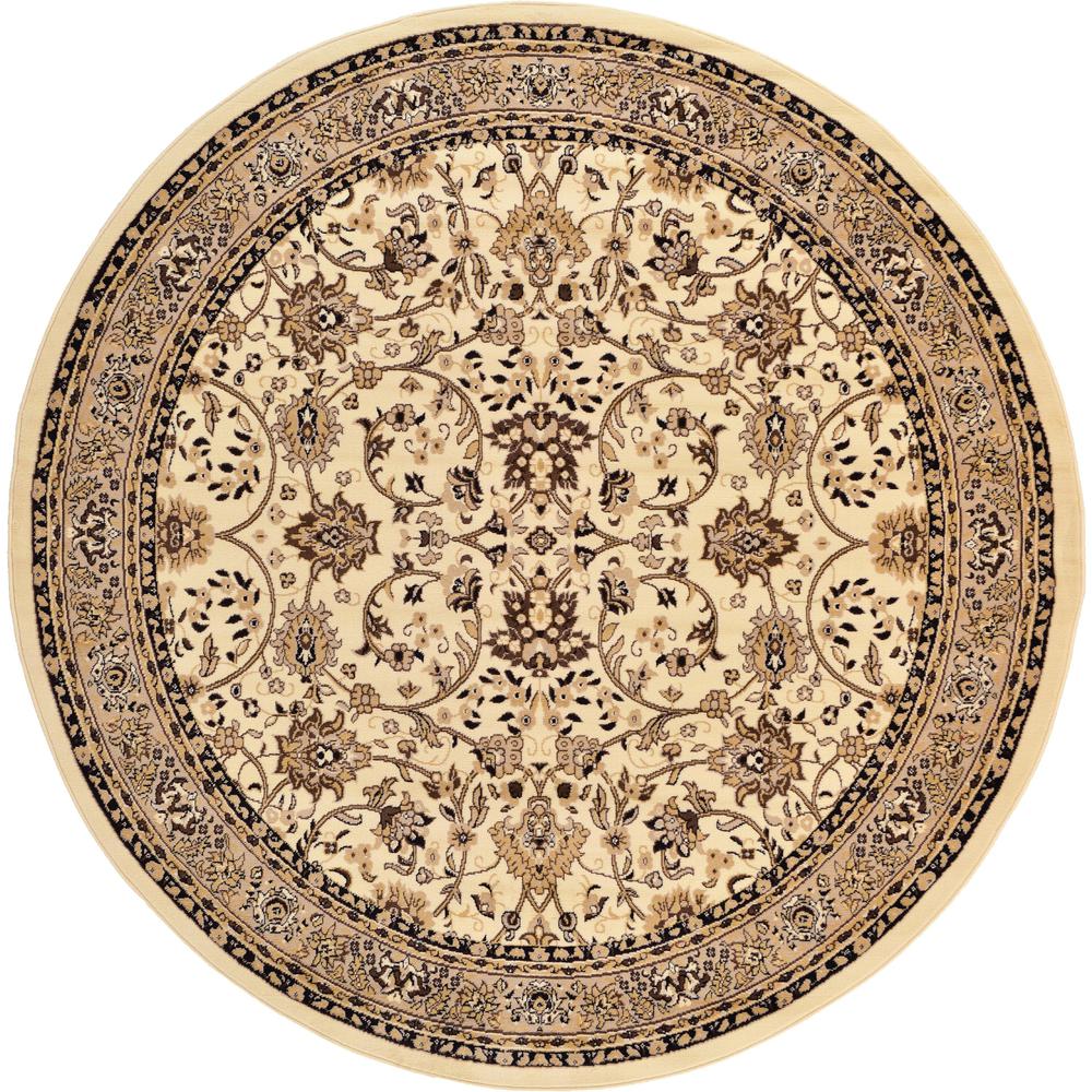 Washington Sialk Hill Rug, Ivory (8' 0 x 8' 0). Picture 1