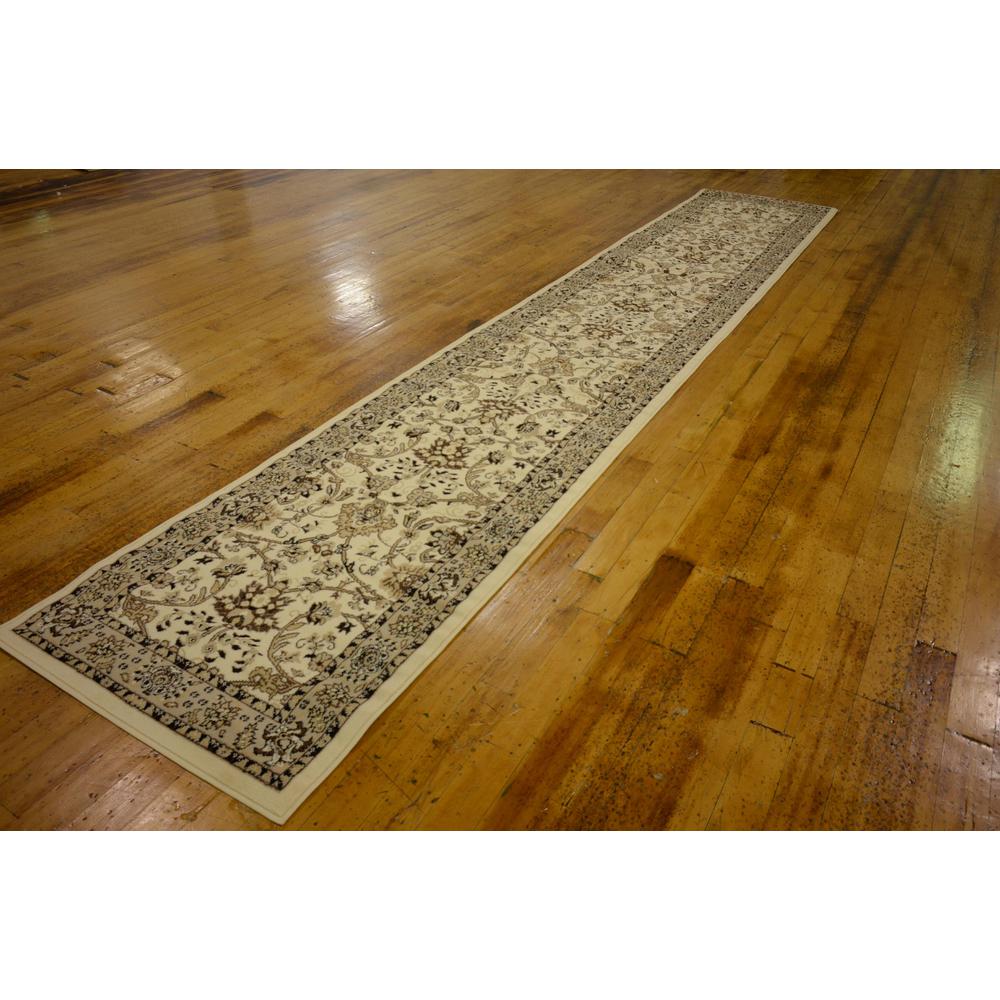 Washington Sialk Hill Rug, Ivory (3' 0 x 16' 5). Picture 3