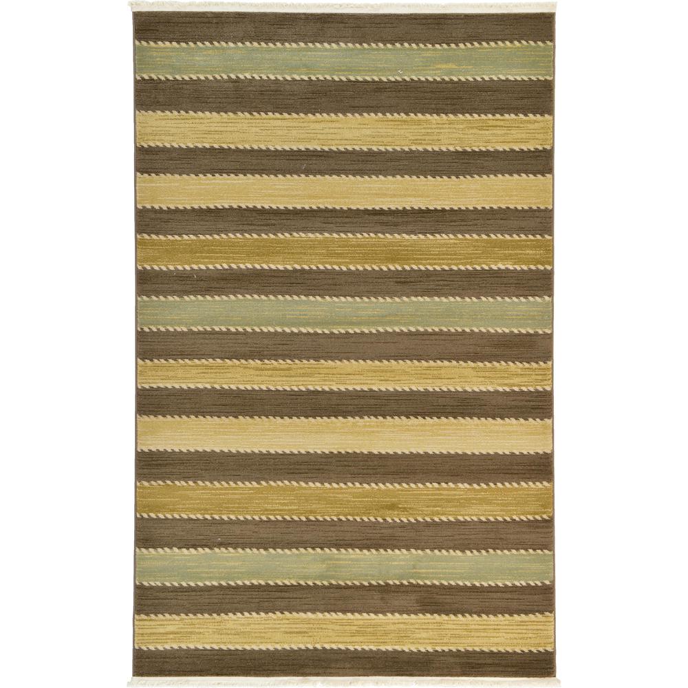 Monterey Fars Rug, Brown (5' 0 x 8' 0). Picture 1