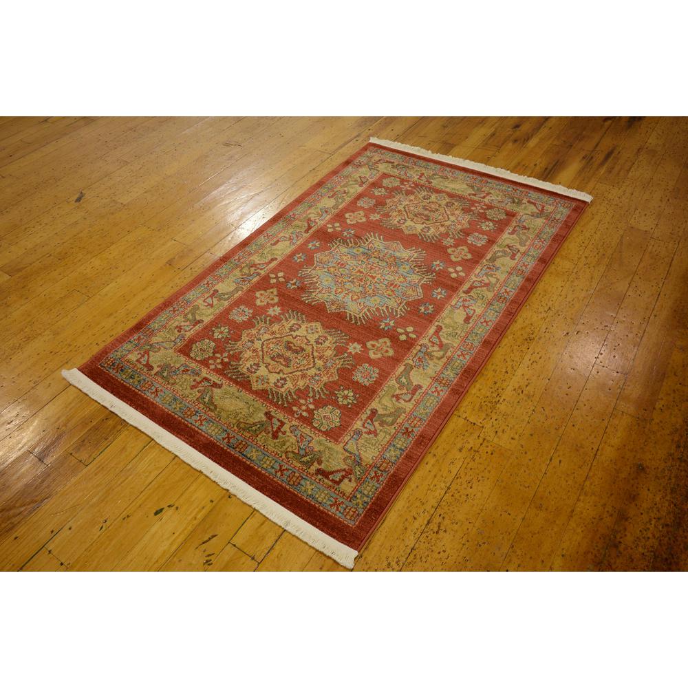 Cyrus Sahand Rug, Red (3' 3 x 5' 3). Picture 3