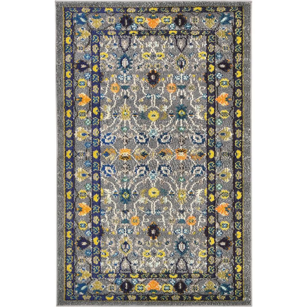Medici Paradise Rug, Gray (3' 3 x 5' 3). Picture 1