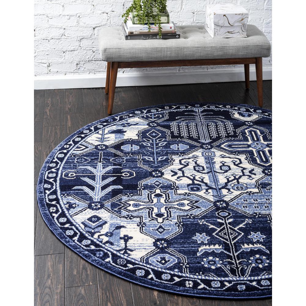 Cathedral La Jolla Rug, Blue (8' 0 x 8' 0). Picture 2