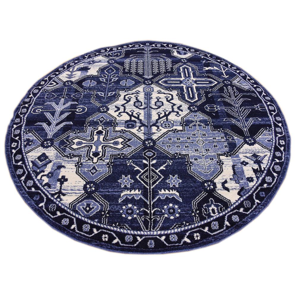 Cathedral La Jolla Rug, Blue (6' 0 x 6' 0). Picture 6