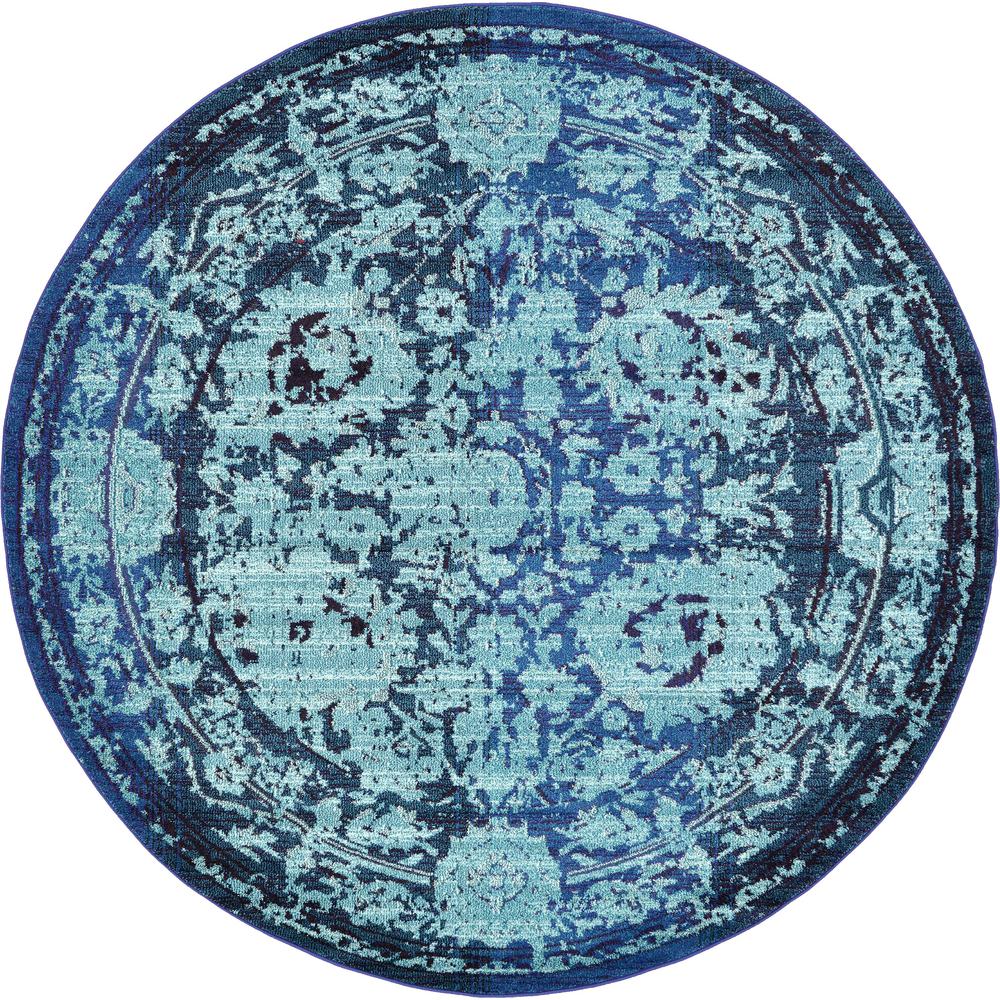 Medici Salamanca Rug, Turquoise (8' 0 x 8' 0). Picture 1