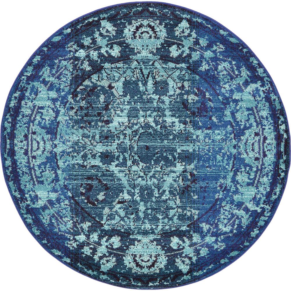 Medici Salamanca Rug, Turquoise (6' 0 x 6' 0). Picture 1