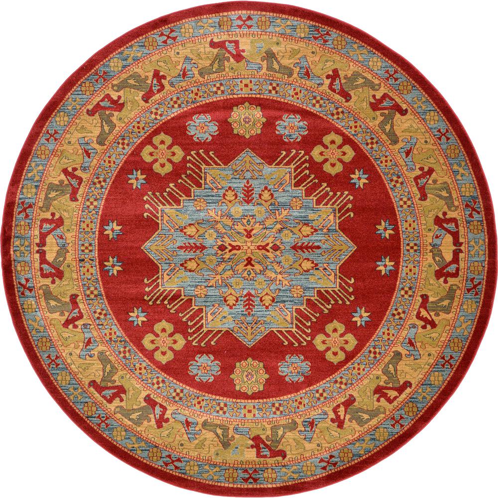 Cyrus Sahand Rug, Red (8' 0 x 8' 0). Picture 1