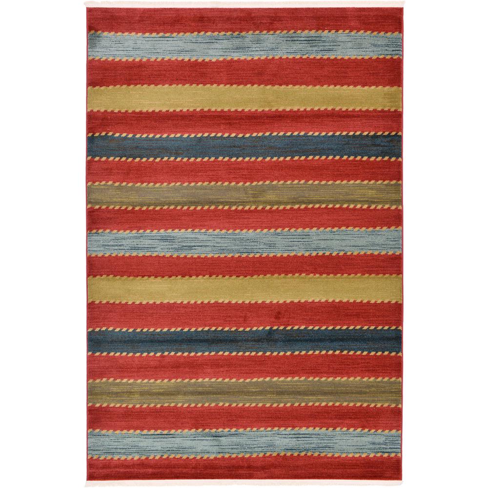 Monterey Fars Rug, Red (6' 0 x 9' 0). Picture 1