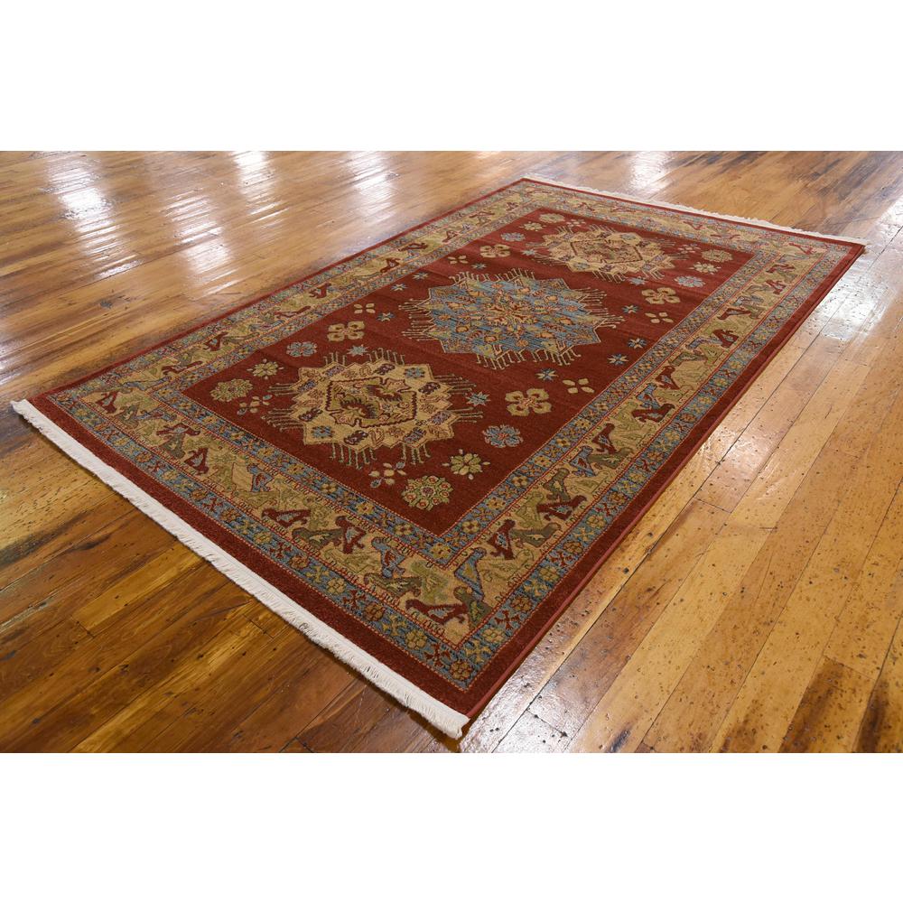Cyrus Sahand Rug, Red (5' 0 x 8' 0). Picture 3