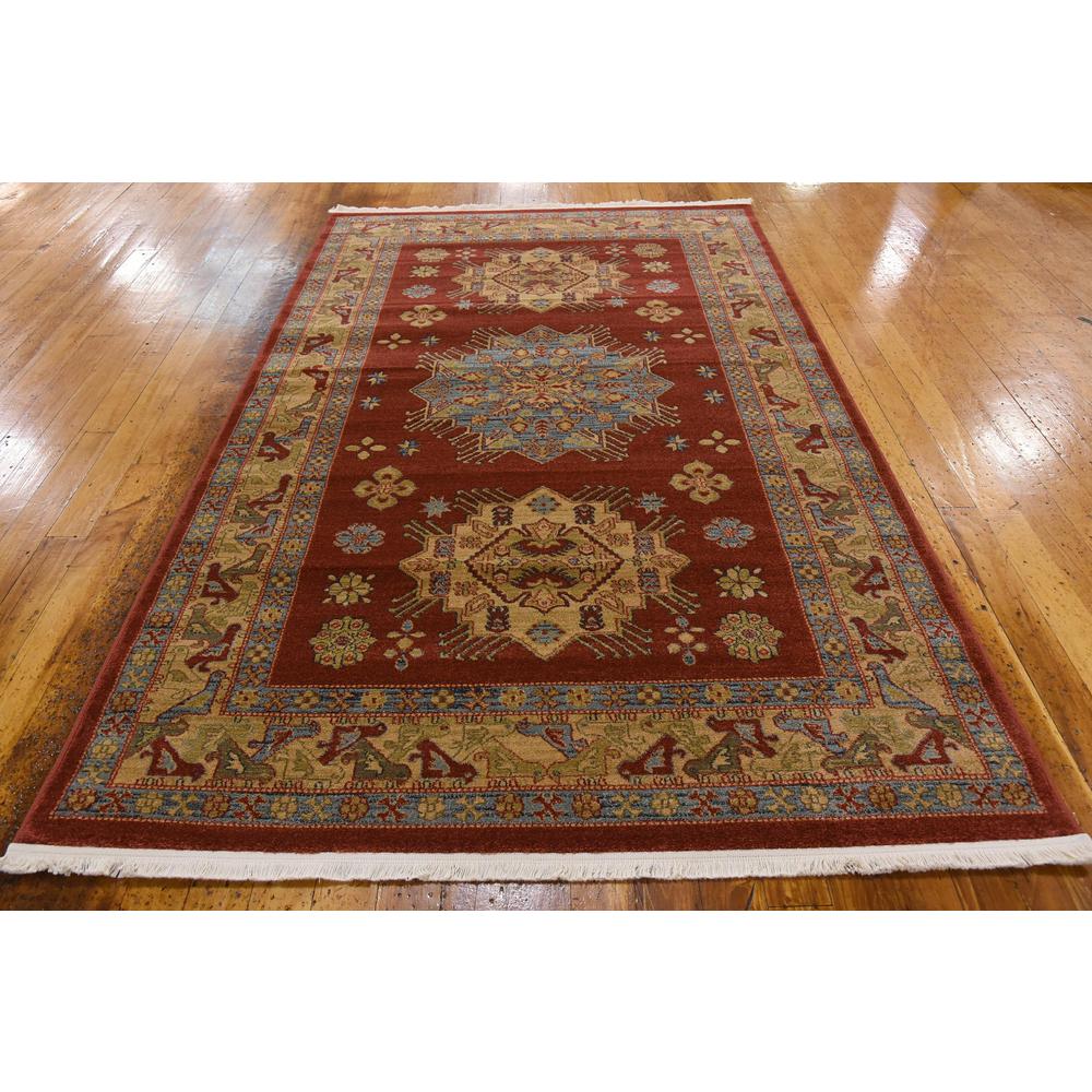 Cyrus Sahand Rug, Red (5' 0 x 8' 0). Picture 4