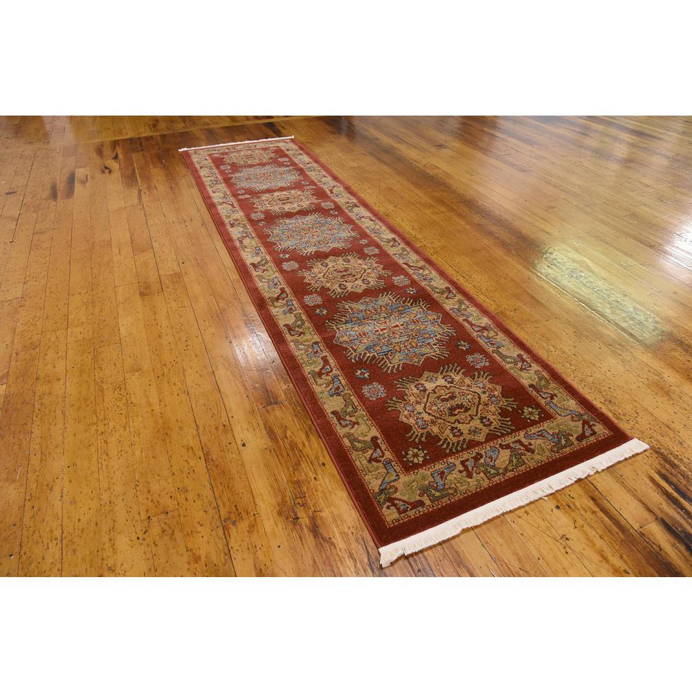 Cyrus Sahand Rug, Red (2' 7 x 10' 0). Picture 6