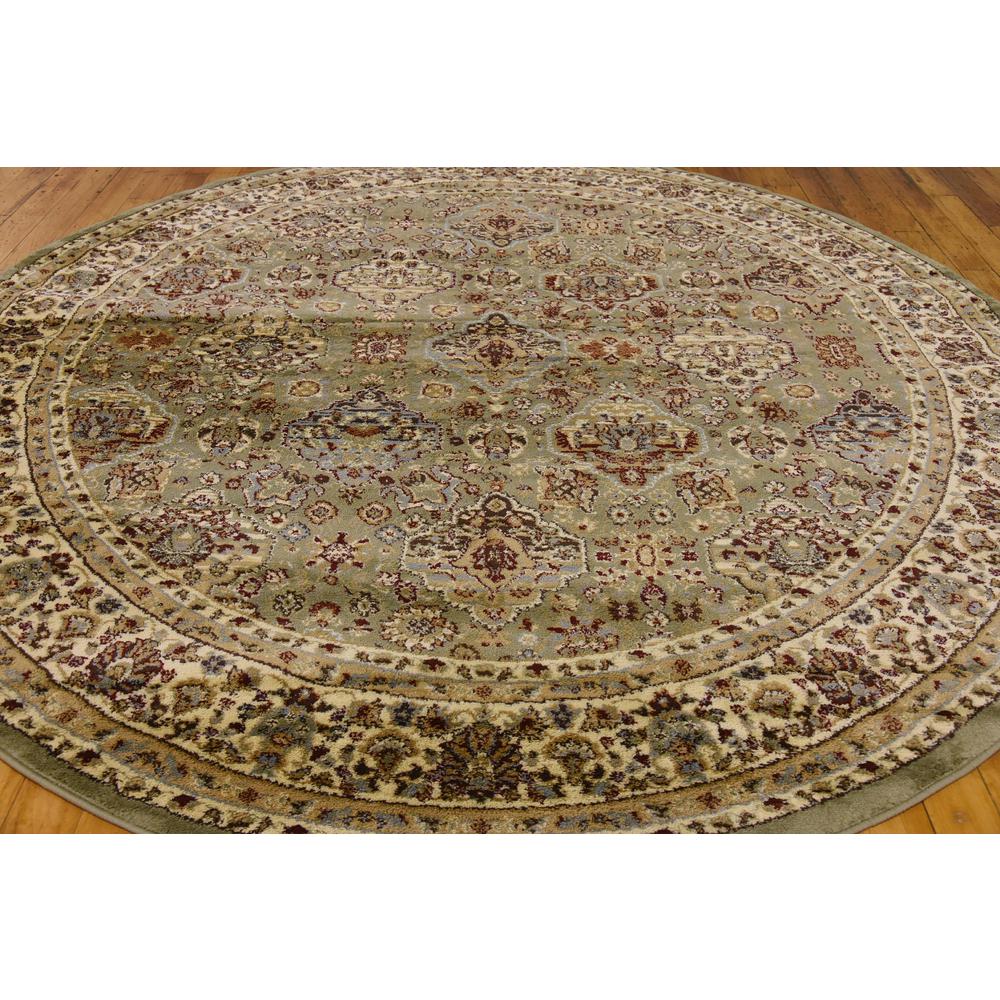 Colonial Voyage Rug, Light Green (8' 0 x 8' 0). Picture 4