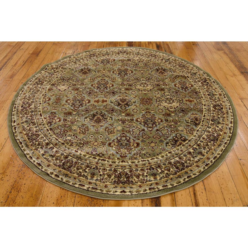Colonial Voyage Rug, Light Green (6' 0 x 6' 0). Picture 3