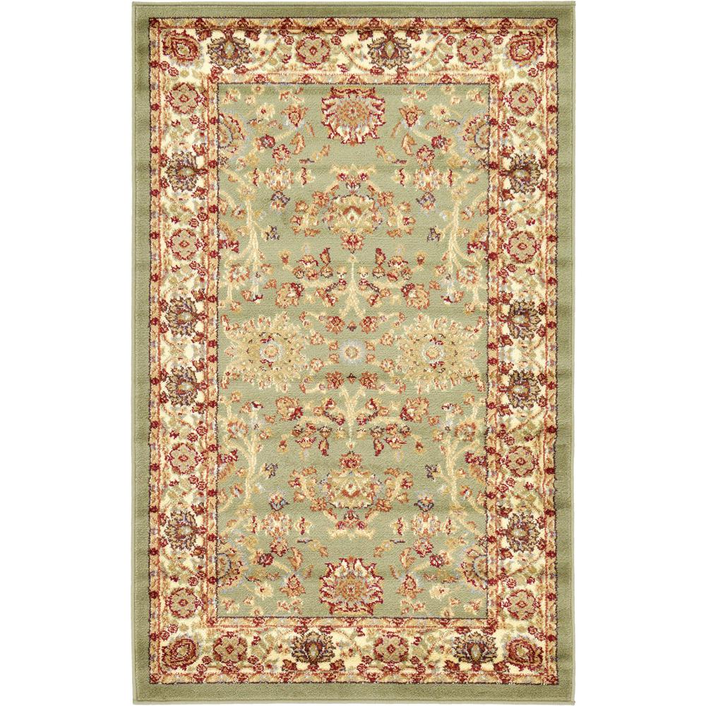 St. Florence Voyage Rug, Light Green (3' 3 x 5' 3). Picture 1