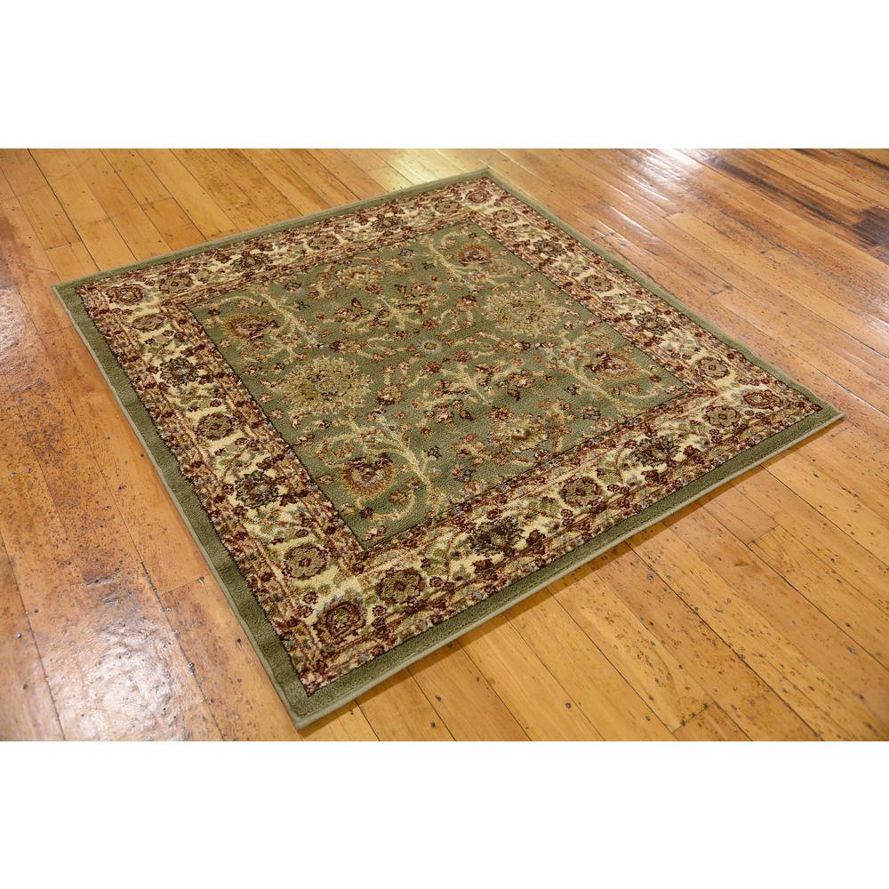 St. Florence Voyage Rug, Light Green (4' 0 x 4' 0). Picture 3