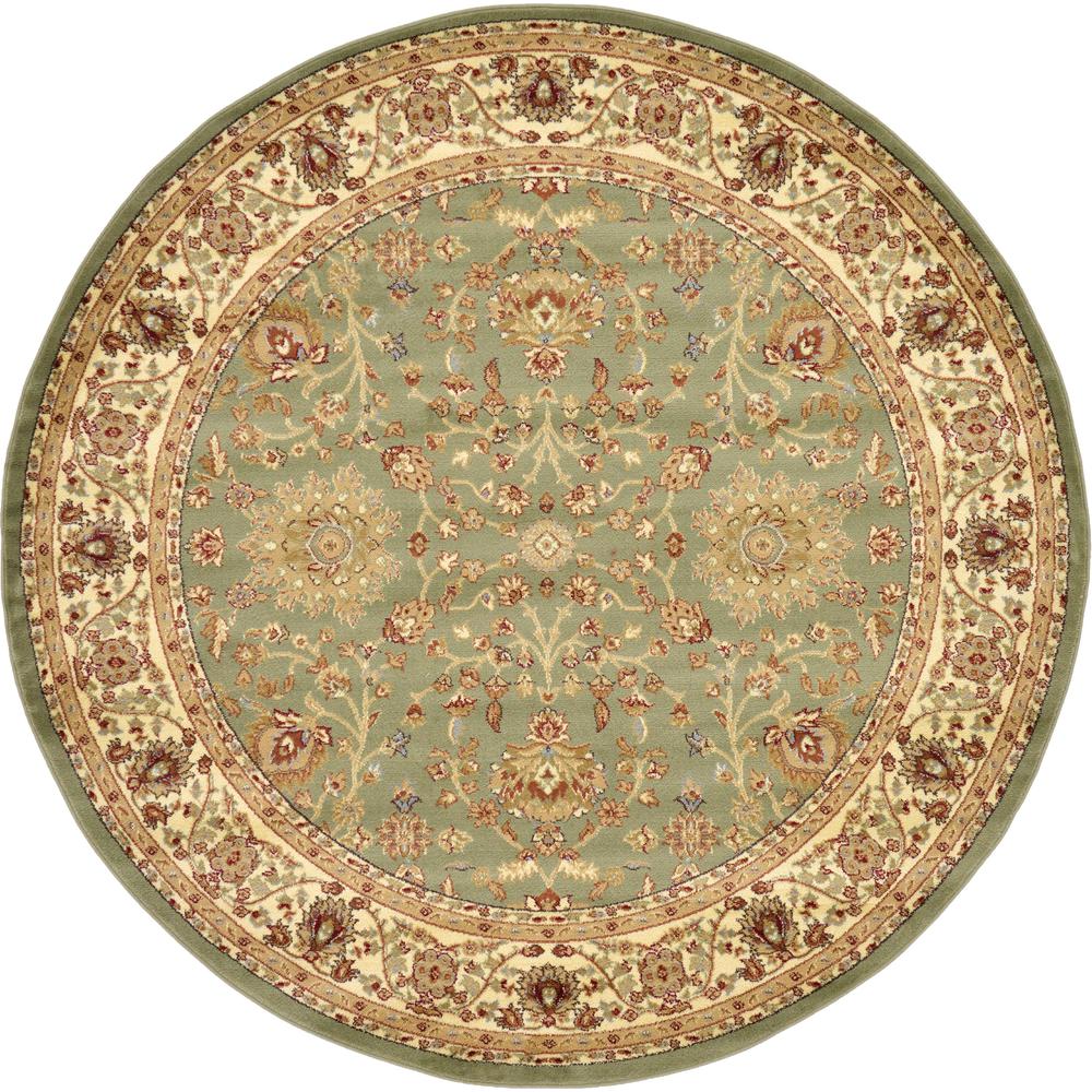 St. Florence Voyage Rug, Light Green (8' 0 x 8' 0). The main picture.