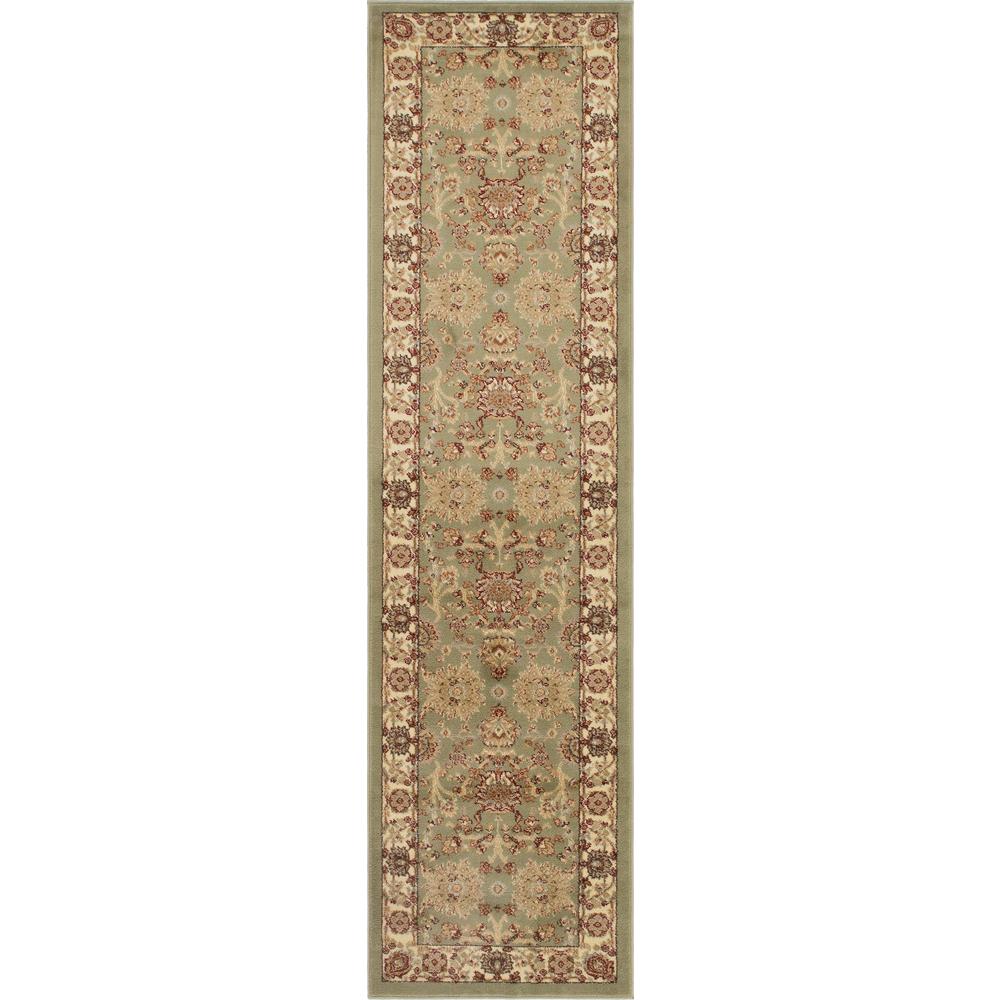St. Florence Voyage Rug, Light Green (2' 7 x 10' 0). Picture 1