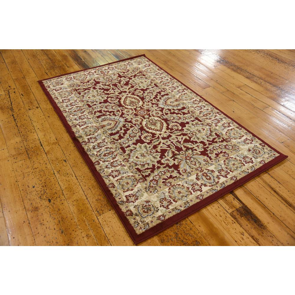 Asheville Voyage Rug, Red (3' 3 x 5' 3). Picture 3