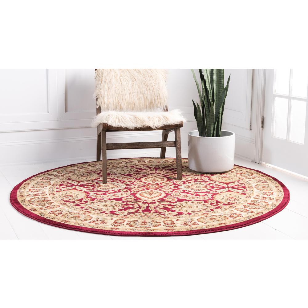 Asheville Voyage Rug, Red (8' 0 x 8' 0). Picture 3