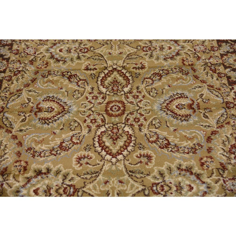Asheville Voyage Rug, Gold/Brown (4' 0 x 4' 0). Picture 4