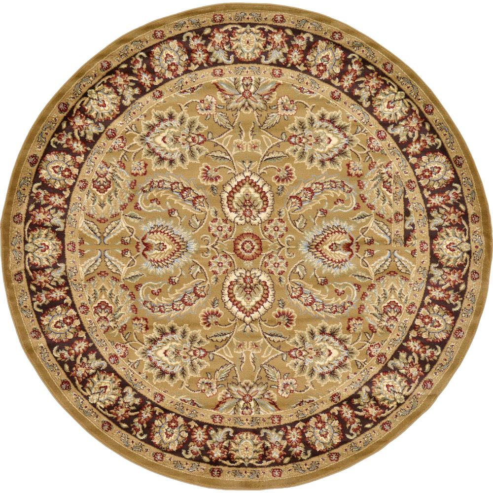 Asheville Voyage Rug, Gold/Brown (8' 0 x 8' 0). Picture 1