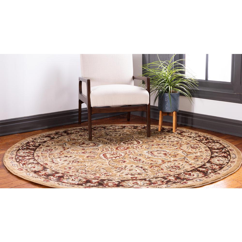 Asheville Voyage Rug, Gold/Brown (8' 0 x 8' 0). Picture 3