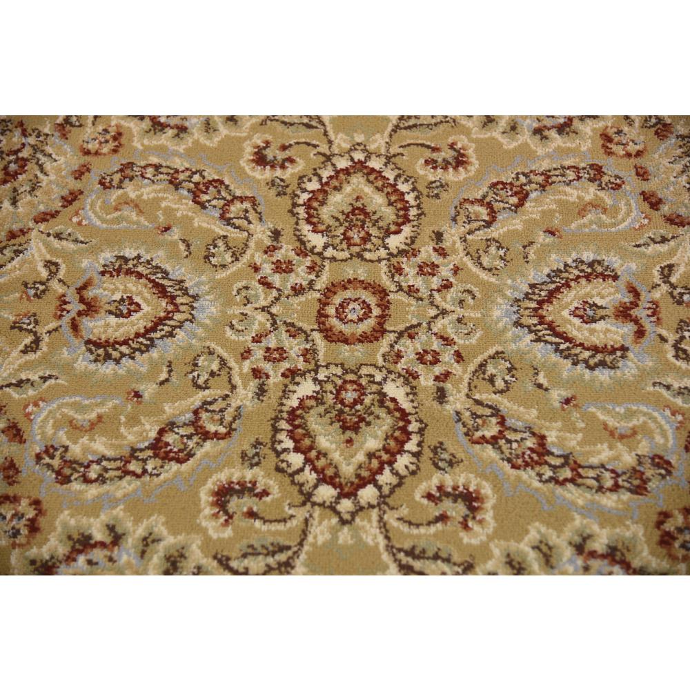 Asheville Voyage Rug, Gold/Ivory (4' 0 x 4' 0). Picture 4