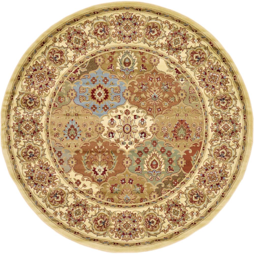 Athens Voyage Rug, Ivory (8' 0 x 8' 0). Picture 1